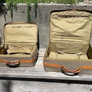 Vintage Hartman tweed luggage pieces